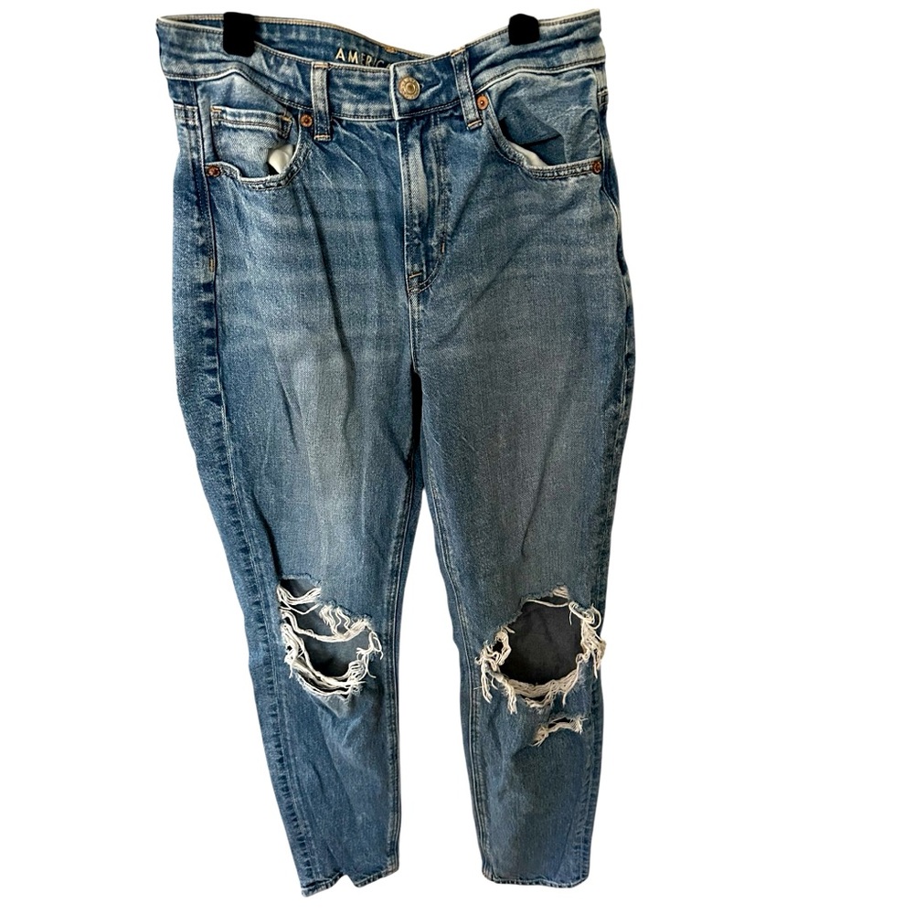 American Eagle - Distressed Blue Denim Jeans